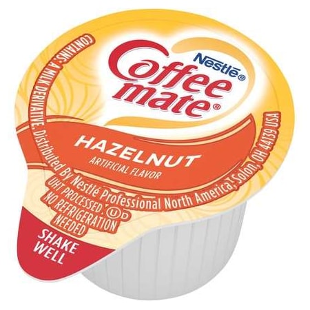 Coffee Mate Coffee-Mate Hazelnut Single Serve Liquid Creamer .375 oz., PK180 10050000350800